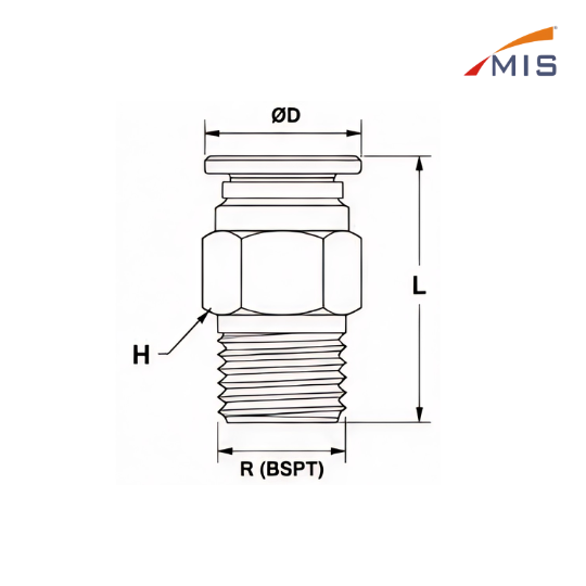 MALE CONNECTOR SPC