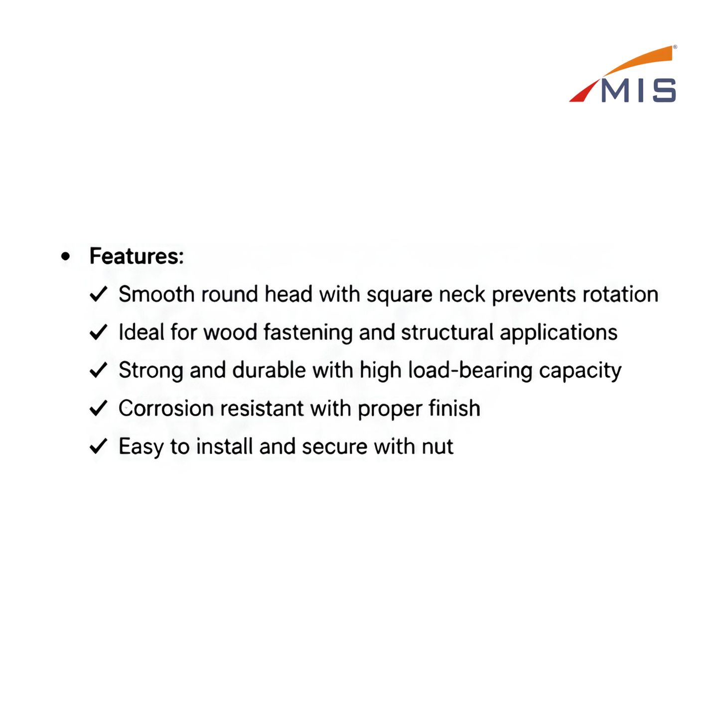 CARRIAGE BOLT