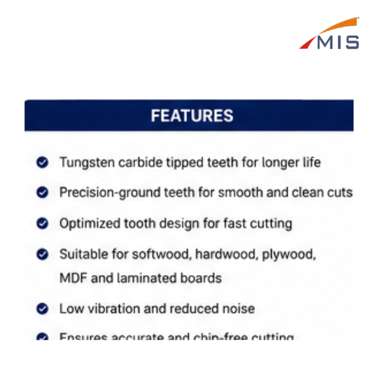 TCT WOOD CUTTING BLADE