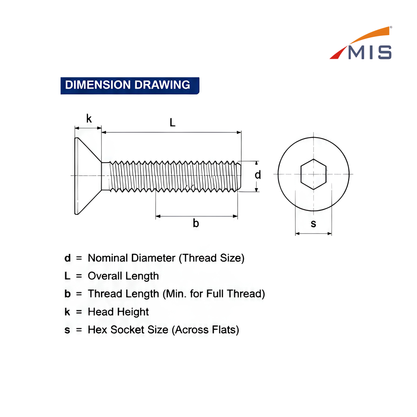 COUNTERSUNK HEAD SCREW