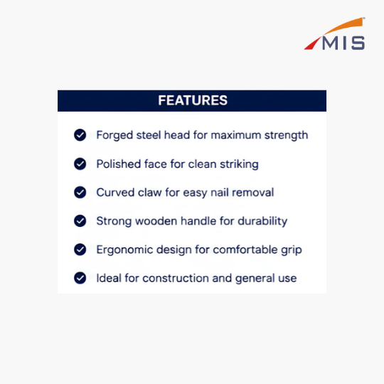 CLAW HAMMER WITH HANDLE