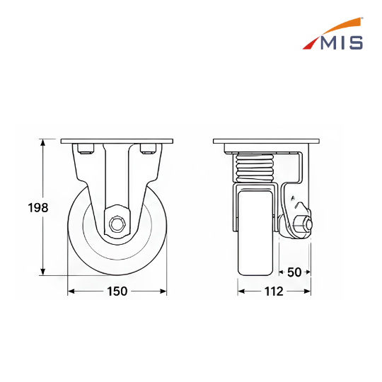 SPRING LOADED WHEEL