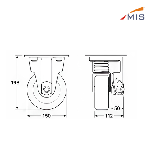 SPRING LOADED WHEEL
