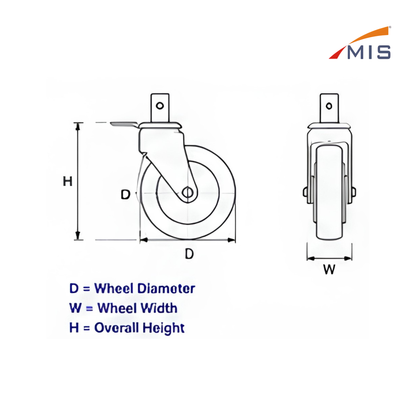MEDICAL CASTER WHEEL (Brake)