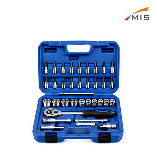 1/4" DRIVE SOCKET SET IN BLOW MOULDING BOX