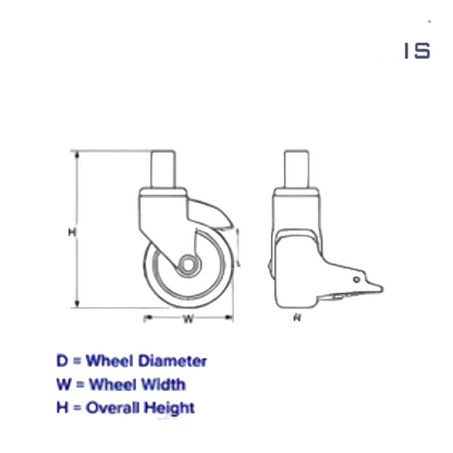 MEDICAL CASTER WHEEL