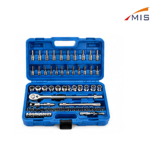 1/4" DRIVE SOCKET SET IN BLOW MOULDING BOX (46 PCS.)