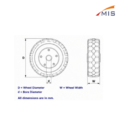 PLATE RUBBER WHEEL