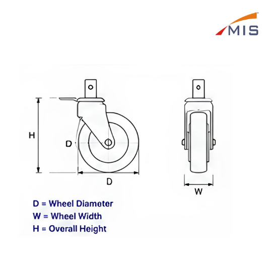MEDICAL CASTER WHEEL