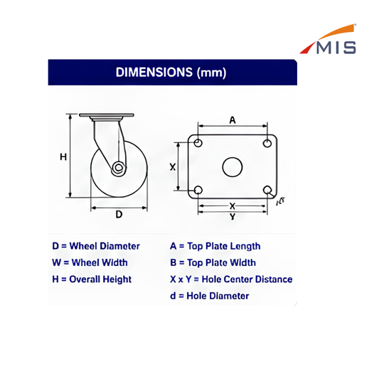 FABRICATED CASTER WHEEL (Movable)