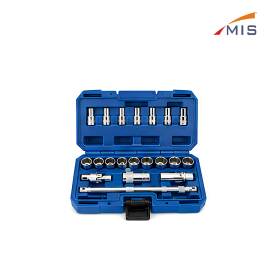 3/8" DRIVE SOCKET SET IN BLOW MOULDING BOX (20 PCS.)
