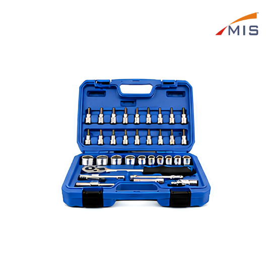 1/4" DRIVE SOCKET SET IN BLOW MOULDING BOX