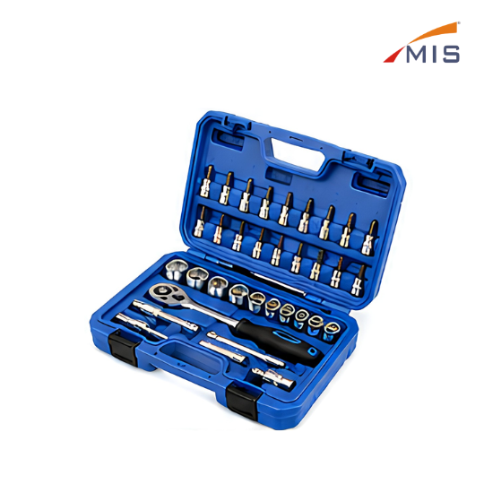 1/4" DRIVE SOCKET SET IN BLOW MOULDING BOX