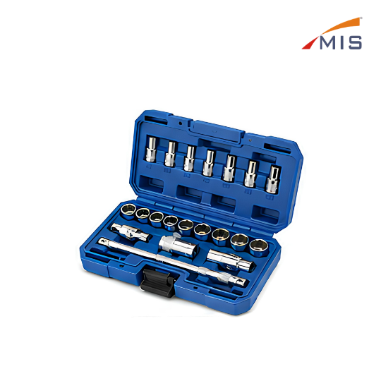 3/8" DRIVE SOCKET SET IN BLOW MOULDING BOX (20 PCS.)