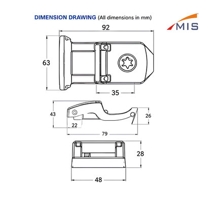 ALUMINIUM HEAVY TYPE PINBLOCK