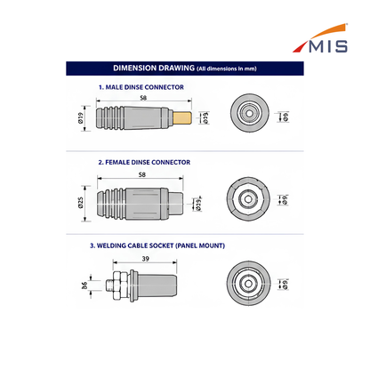 WELDING MACHINE COMPONENTS (3 PCS SET)