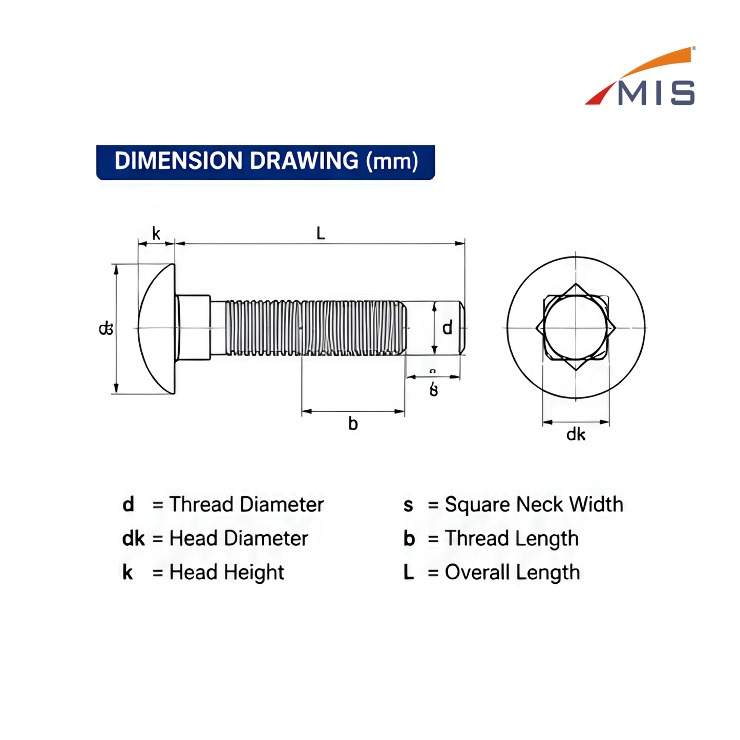 CARRIAGE BOLT
