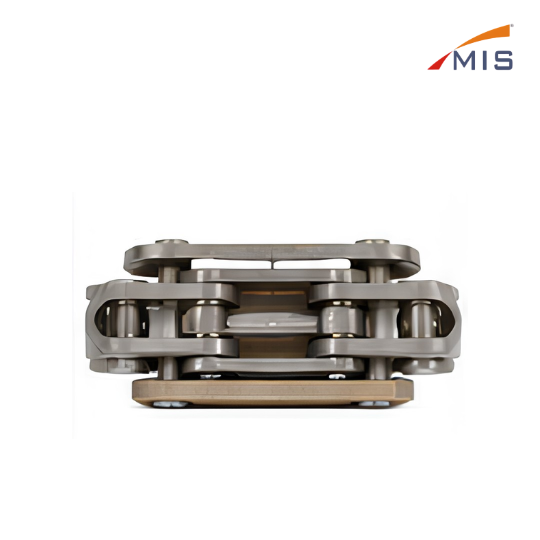 COMPLETE TRANSPORT CHAIN WITH SINTERED SLIDING PIECES