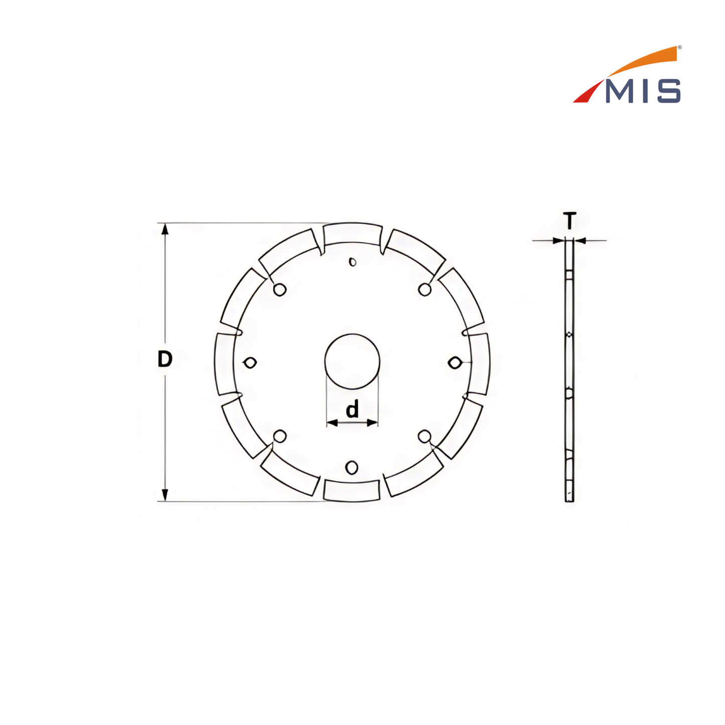 GRANITE CUTTING BLADE SEGMENTED CUT