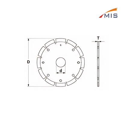 GRANITE CUTTING BLADE SEGMENTED CUT