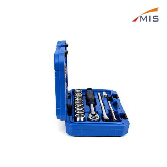 1/4" DRIVE SOCKET SET IN BLOW MOULDING BOX
