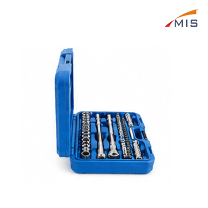 1/4" DRIVE SOCKET SET IN BLOW MOULDING BOX (46 PCS.)