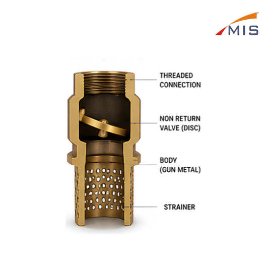 GM FOOT VALVE WITH STRAINER
