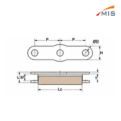 ONLY BOTTOM WITH SINTERED SLIDING PIECES
