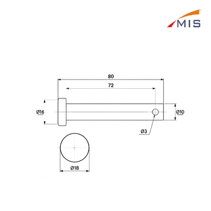 SS DRUM PIN