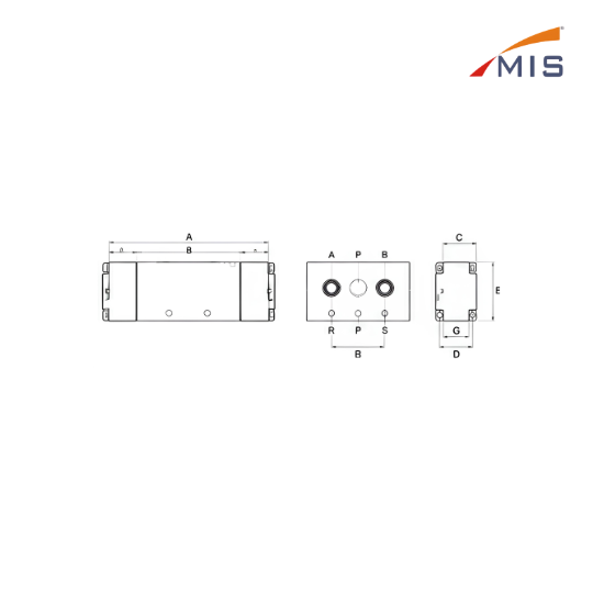 5/2 DOUBLE PILOT VALVE
