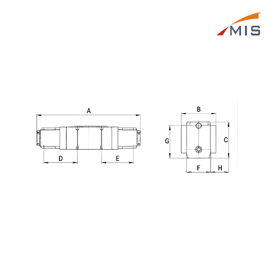 5/2 SMC TYPE DOUBLE SOLENOID VALVE