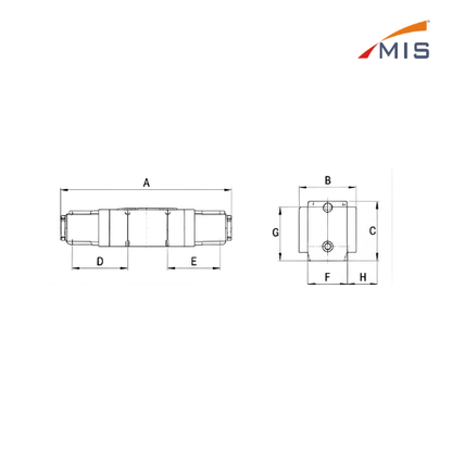 5/2 SMC TYPE DOUBLE SOLENOID VALVE