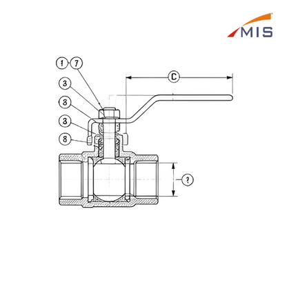 CHROME PLATED BRASS BALL VALVE