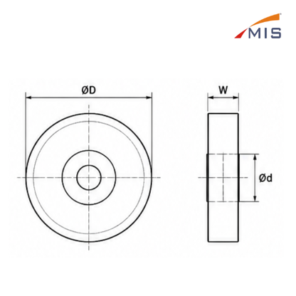 SOLID TROLLEY WHEEL
