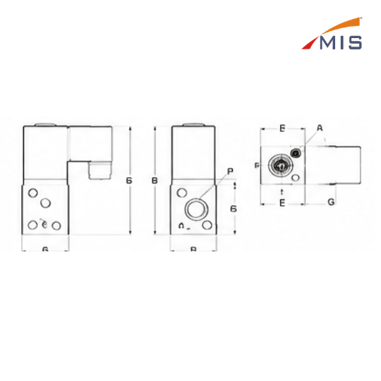 3/2 DIRECT ACTING SOLENOID VALVE WITH AC220V COIL