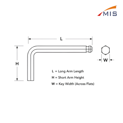 ALLEN KEYS EXTRA LONG BALL POINT SET (MM)