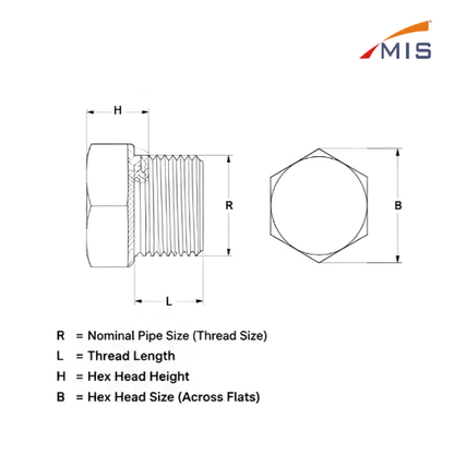 HEX HEAD PIPE PLUG