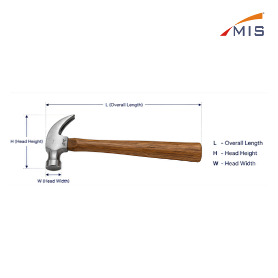 CLAW HAMMER WITH HANDLE
