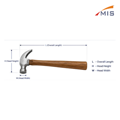 CLAW HAMMER WITH HANDLE