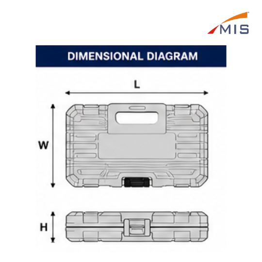 1/4" DRIVE SOCKET SET IN BLOW MOULDING BOX (46 PCS.)