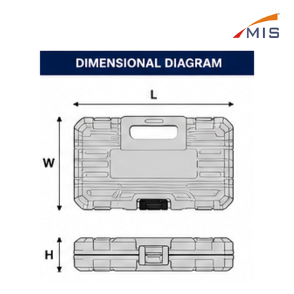 1/4" DRIVE SOCKET SET IN BLOW MOULDING BOX (46 PCS.)