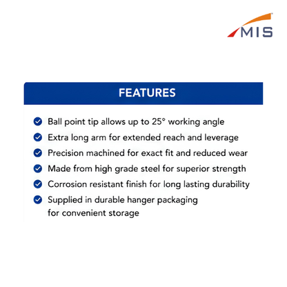 ALLEN KEYS EXTRA LONG BALL POINT SET (MM)