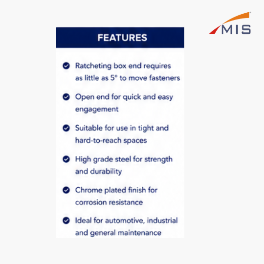 GEAR WRENCH COMBINATION SPANNER