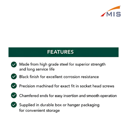 ALLEN KEY SETS BLACK FINISH