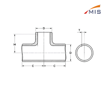 MS TEE SEAMLESS SEAMLESS BUTT WELD TEE