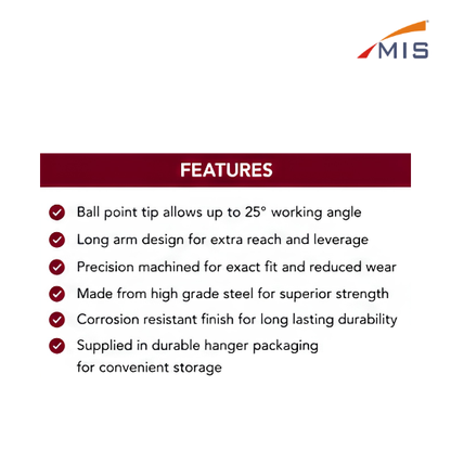 ALLEN KEY LONG BALL POINT SET (MM)