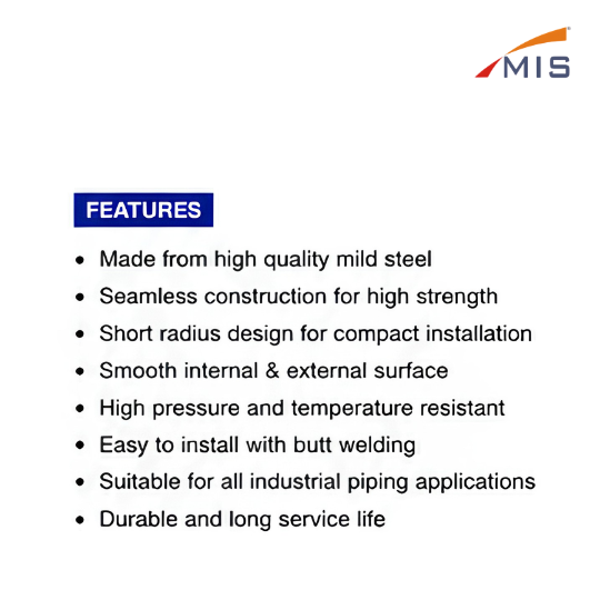 MS SHORT ELBOW 45°DEGREE SEAMLESS