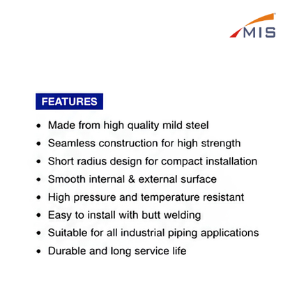 MS SHORT ELBOW 45°DEGREE SEAMLESS